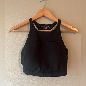 Outdoor Voices Midnight Black Crop Top Small Athleisure Bra Tank, Workout Top